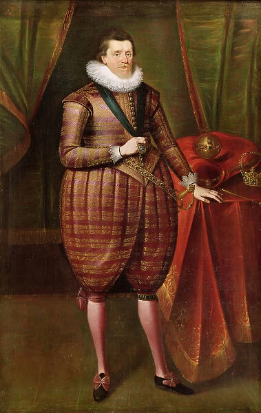 James VI of Scotland and I of England (1566-1625), c. 1618 (oil on canvas)