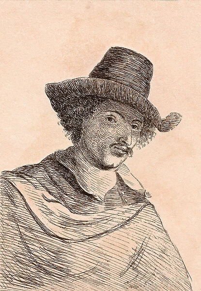 Jan Baptist Weenix, illustration from 75 Portraits Of Celebrated Painters From