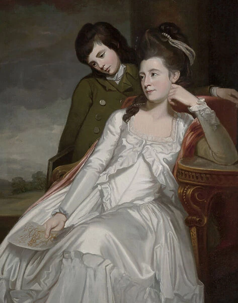 Jane, Duchess of Gordon and her Son, George (oil on canvas)