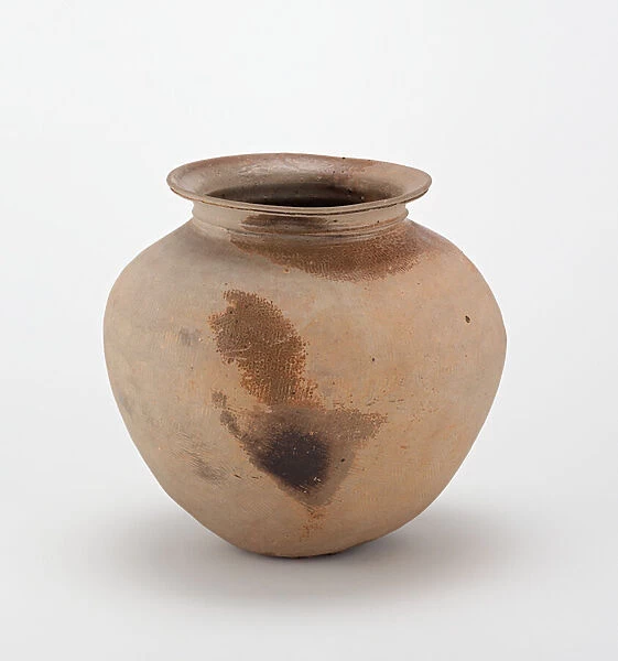 Jar, early 5th century (unglazed stoneware with traces of natural ash glaze)