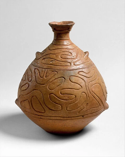 Jar (earthenware with incised decoration)