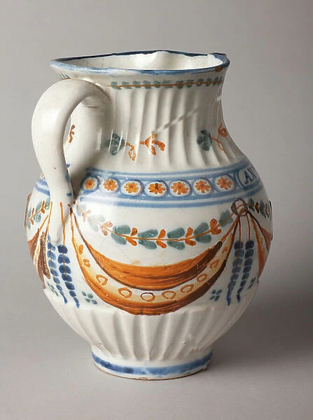 Jar. Polychrome earthenware. Talavera. Begin 19th century. Museum inventory no: 1305