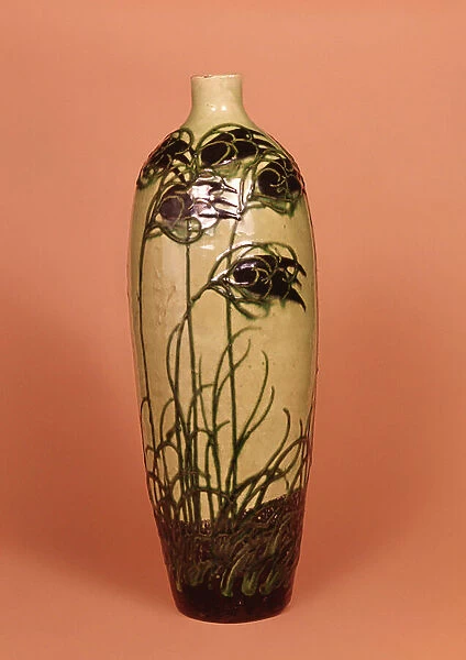 Jar, with slip decoration, c. 1900 (earthenware)