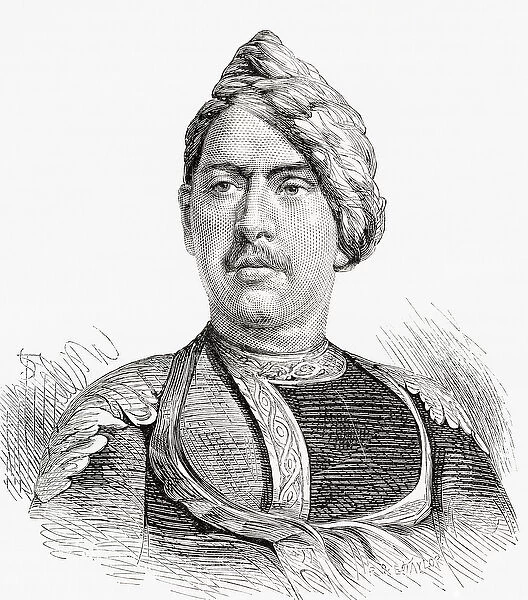 Jaswant Singh, Maharaja of Bharatpur From El Mundo en la Mano, published 1878