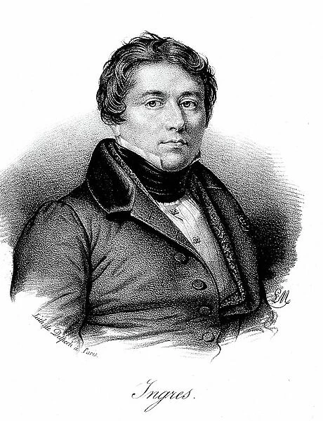 Jean Auguste Dominique Ingres, 1825 (litho)