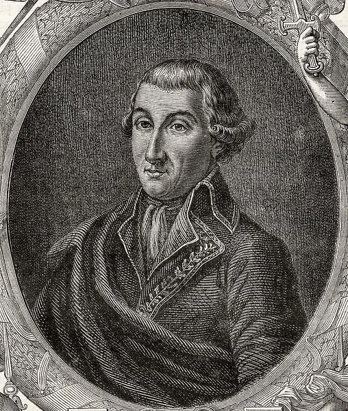 Jean Baptiste Camille Canclaux (1740-1817) from Histoire de la Revolution Francaise