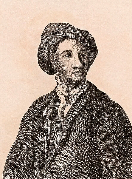Jean Baptiste Monnoyer, illustration from 75 Portraits Of Celebrated Painters