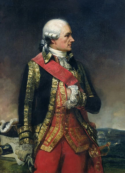 Jean-Baptiste de Vimeur (1725-1807) Count of Rochambeau (oil on canvas)