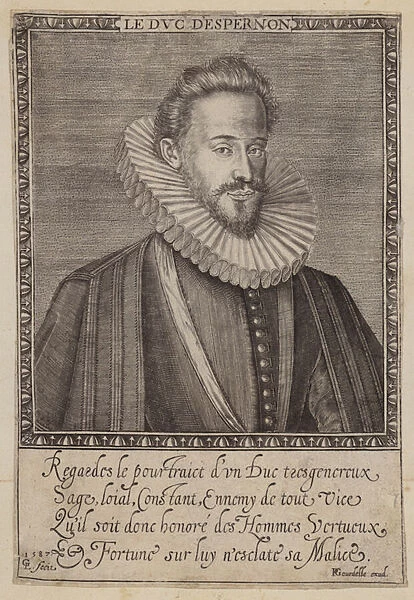 Jean Louis de Nogaret de La Valette, Duke of Epernon (engraving)