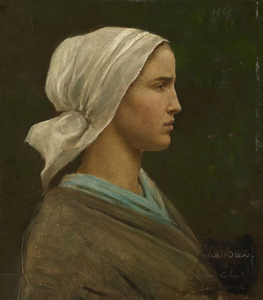 Jeanne Calvet, 1865 (oil on millboard)