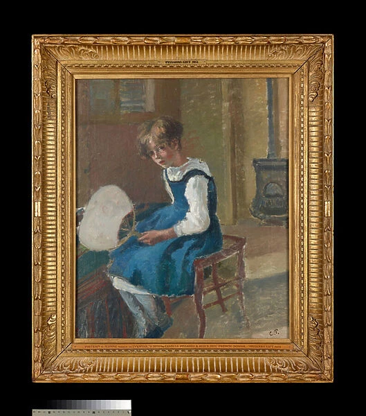 Jeanne Pissarro (Minette) holding a Fan, 1873 (painting)