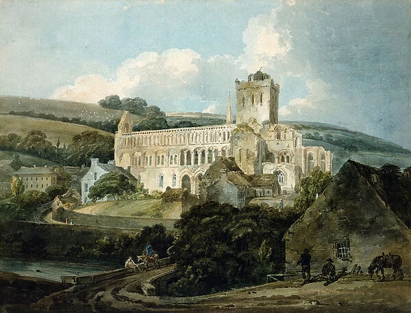 Jedburgh Abbey from the South-East (w  /  c on paper)