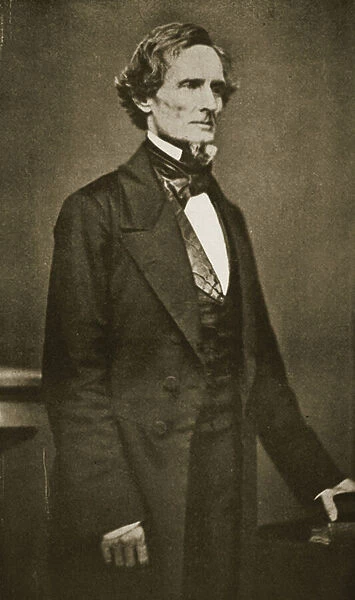 Jefferson Davis, President of the Southern Confederacy, 1859-60 (b  /  w photo)