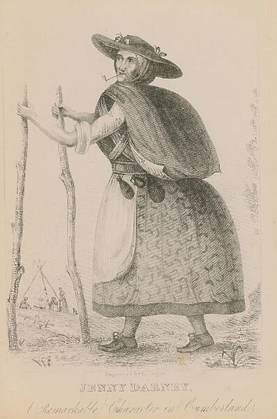 Jenny Darney, a remarkable character in Cumberland (engraving)
