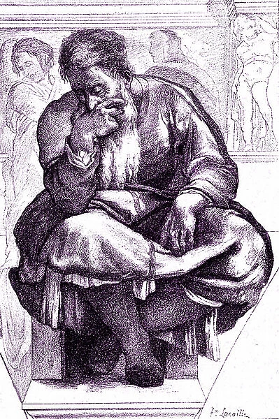 Jeremiah, the weeping prophet, 1891 (engraving)