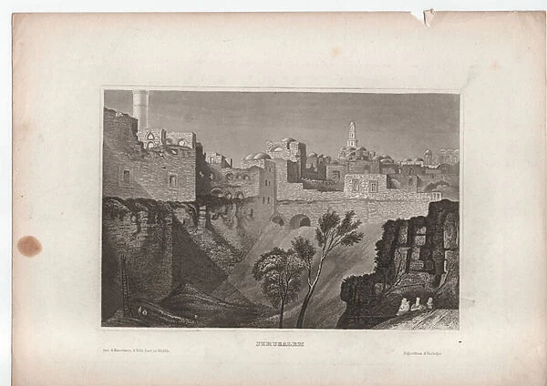 Jerusalem, 1835 (engraving)