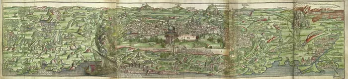 Framed Print : Jerusalem. BL3261959 Jerusalem; 27x127 cm; British Library, London, UK; (add.info. Framed Print : Jerusalem. BL3261959 Jerusalem; 27x127 cm; British Library, London, UK; (add.info.