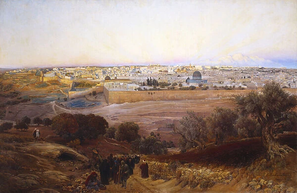 Jerusalem from the Mount of Olives, 1902 (oil on canvas)