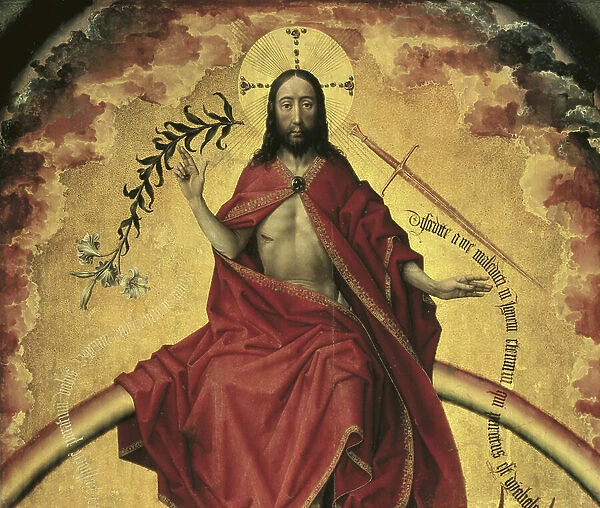Jesus Christ in majesty, 15th century (oil on wood)