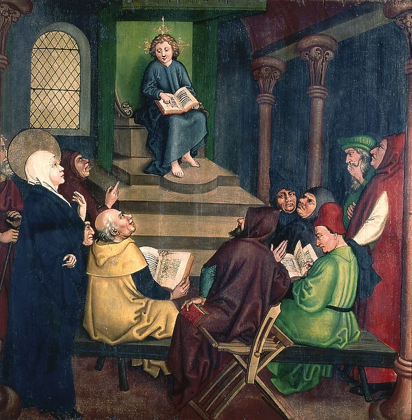 Jesus with the Doctors, from the Altarpiece of the Dominicans, c. 1470-80 (oil on panel)