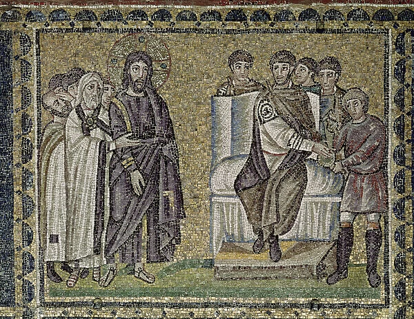 Jesus before Pontius Pilate (mosaic)