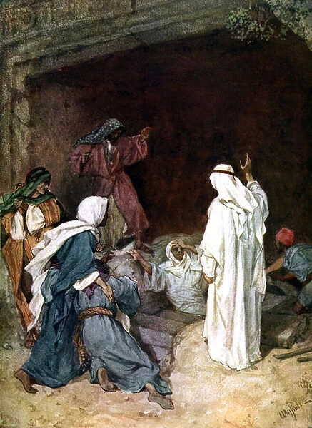 Jesus raises Lazarus - Bible
