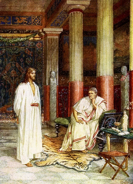 Jesus stands before Pilate - Bible