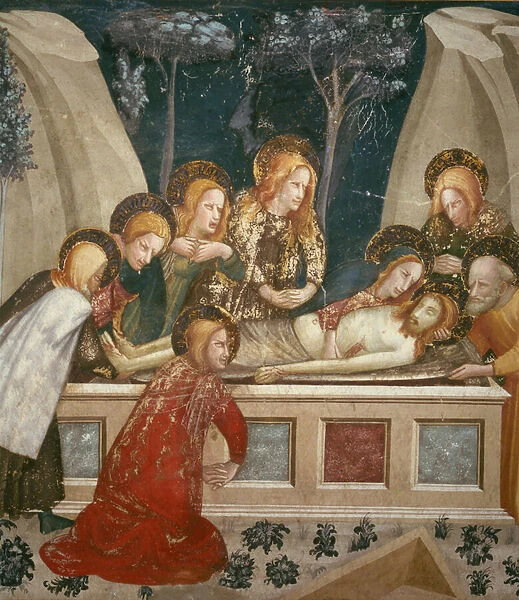 Jesus in the Tomb with the Apostles and His Mother (fresco)