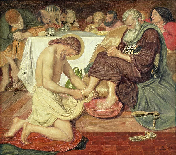 Jesus Washing Peter's Feet, 1876 (oil on canvas)