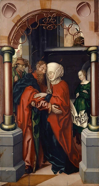 Joachim and Anne at the Golden Gate, 1512 (tempera on canvas laid down on wood)