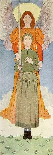 Joan of Arc with angel