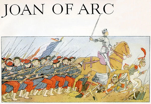 Joan of Arc leading the French army
