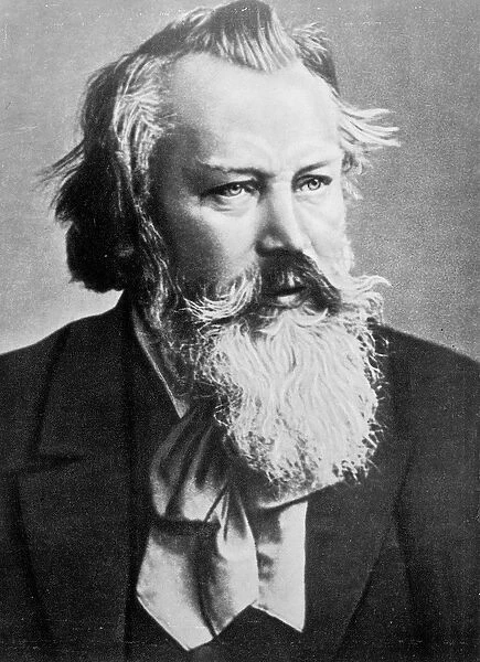 Johannes Brahms, 1879 (b  /  w photo)