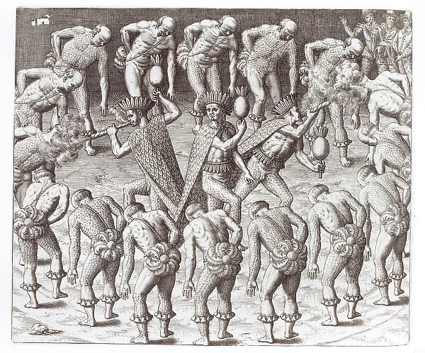 Johannes Leriis Account of the Caraibe Indians, from Americae, 1593