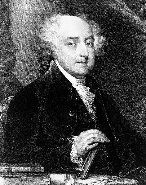 John Adams, second President of the United States, 1820-30 (lithograph)