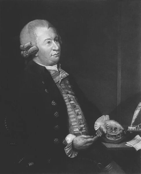John Arnold (1736-99), engraved by Reid (engraving) (b  /  w photo)