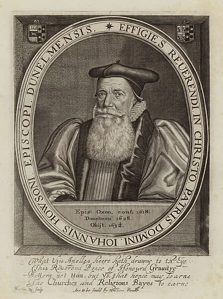 John Howson, Bishop of Durham (engraving)