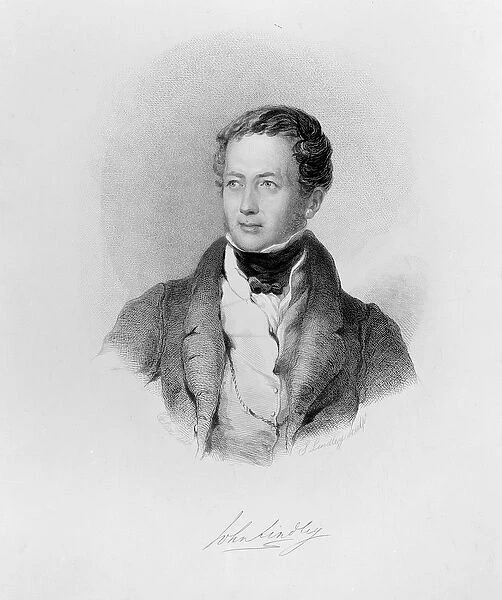 John Lindley, c. 1830 (engraving) S. Lindley, etching (after C. Fox)