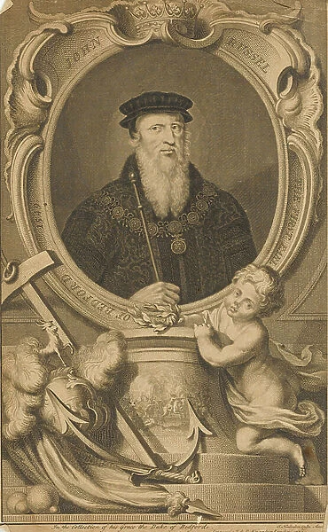 'John Russel. The First Earl of Bedford 1549', 1739 (engraving)