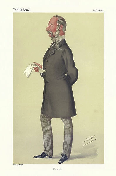 John Tenniel - portrait standing, 1878 (print)