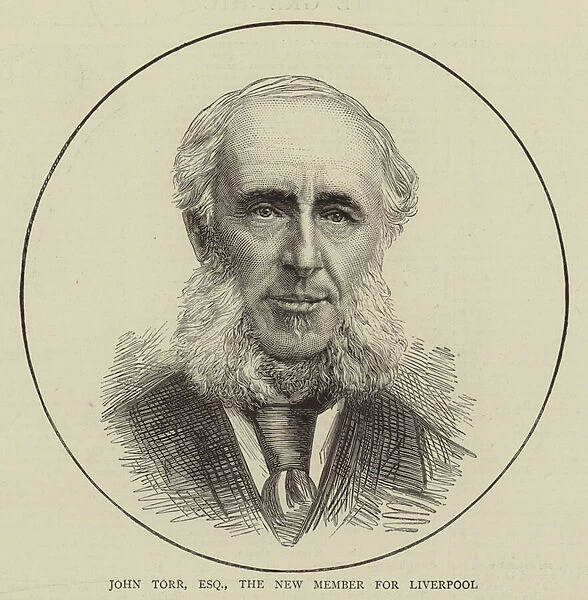 John Torr, Esquire, the New Member for Liverpool (engraving)