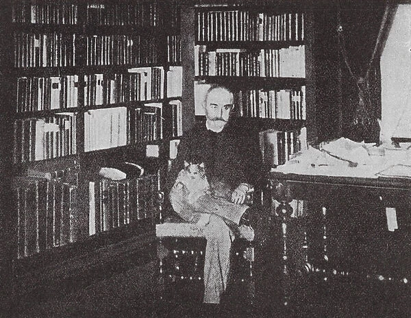 Joris Karl Huysmans, French novelist (b  /  w photo)
