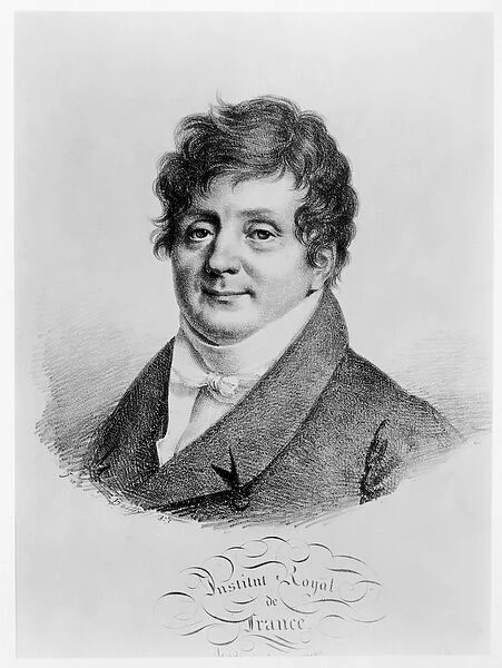 Joseph Fourier (1768-1830) from Recueil de Portraits des Academiciens Celebres