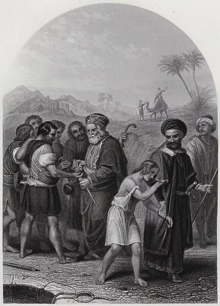 Joseph sold by his Brethren (engraving)