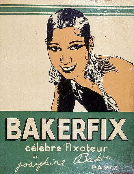 Josephine Baker - advertising for Bakerfix: 'Josephine Baker