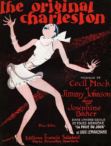 Josephine Baker in the magazine 'La Folie du Jour'. 1927 (illustration)