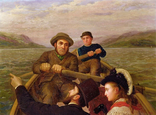 Journey By Rowing Boat, 1878 (oil on canvas)