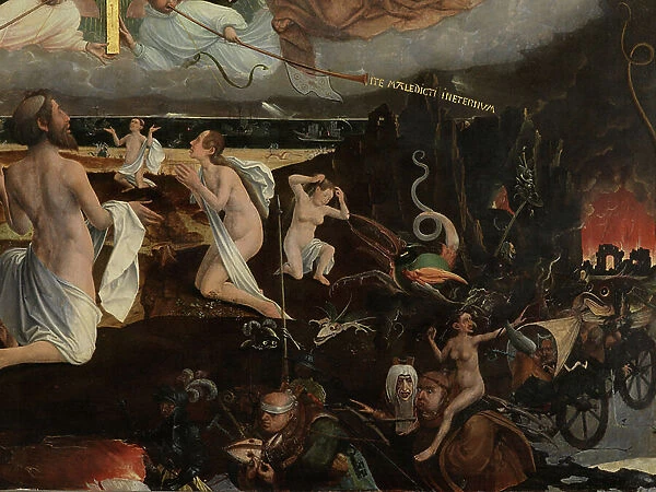 Detail of the Last Judgement, 1525 (oil on panel)
