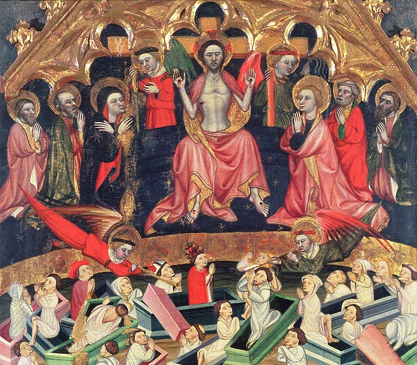 The Last Judgement from The Altarpiece at the old church of Sant Salvador d Albatarrec at Lleida