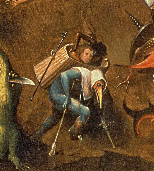 The Last Judgement (oil on panel) (detail of 29115)